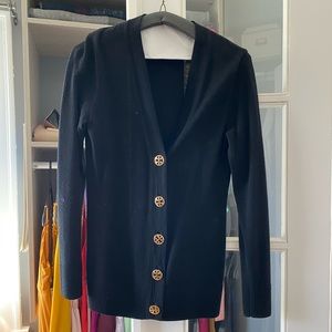 Tory Burch Simone Cardigan Black size small